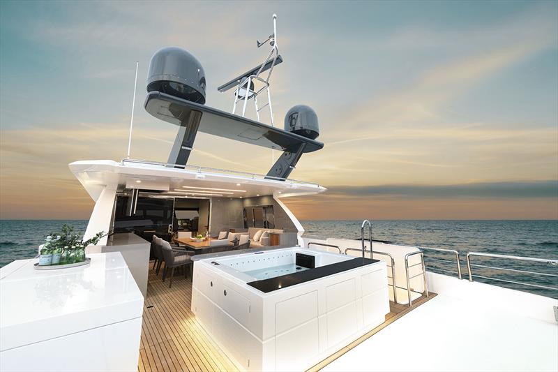 FD80 Hull 10 - Bridge deck aft photo copyright Horizon Yachts taken at  and featuring the Power boat class