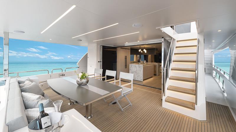 FD80 Hull 10 - Main deck aft - photo © Horizon Yachts