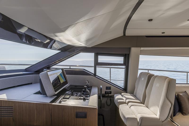 Ferretti Yachts 580 pilot station - photo © Ferretti Yachts