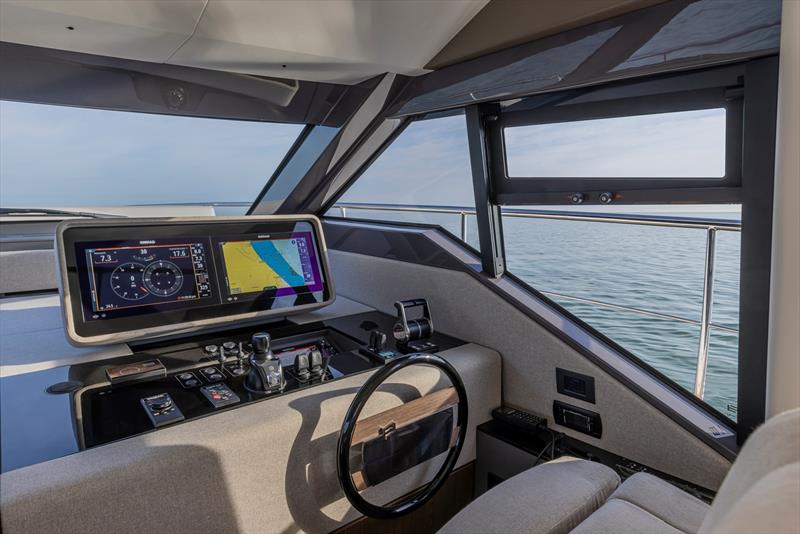 Ferretti Yachts 580 pilot station - photo © Ferretti Yachts