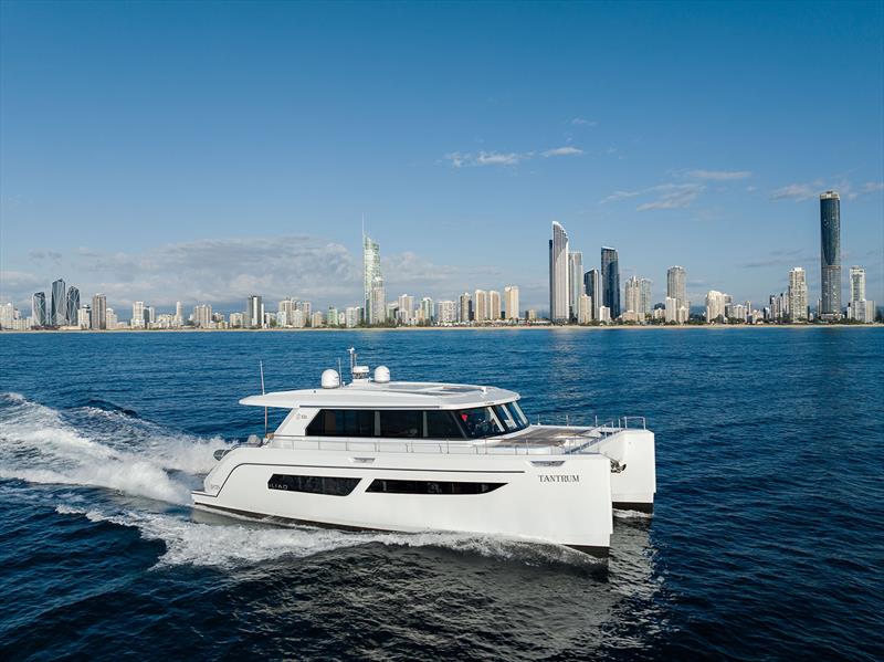 Steaming along at the fast cruise of 18 knots - ILIAD 53S - photo © ILIAD Catamarans