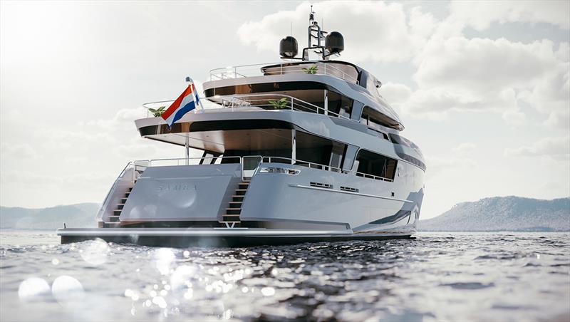 35m Van de Valk superyacht Project Samba - photo © Sand People