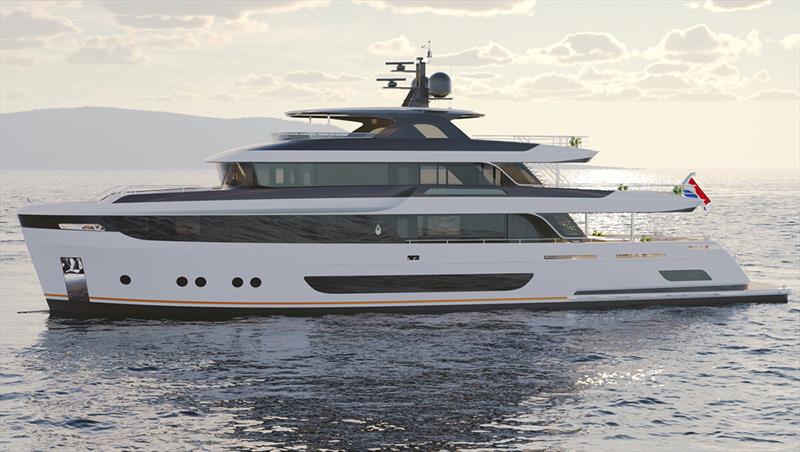 35m Van de Valk superyacht Project Samba - photo © Sand People