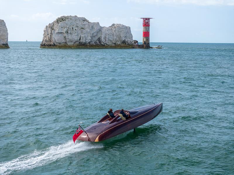 SpiritBARTech35EF sets a new Round the Island record for an electric powerboat, completing the lap in 1 hour 56 minutes - photo © BAR Technologies