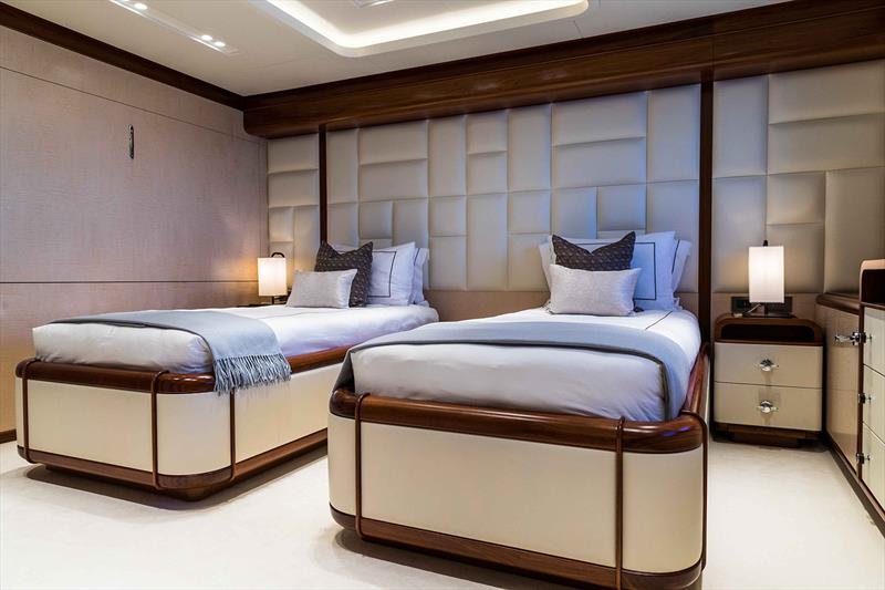 Benetti M/Y Calex - Guest cabin - photo © Jeff Brown