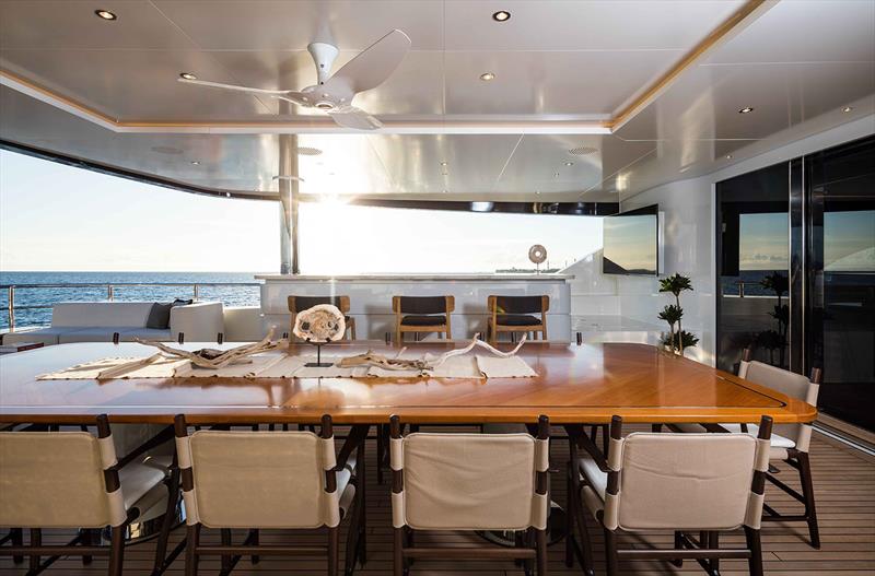 Benetti M/Y Calex - Upper deck - photo © Jeff Brown