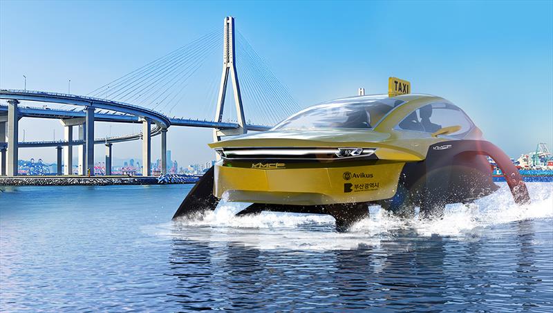 Eco-friendly autonomous maritime tourism taxi service photo copyright Avikus taken at  and featuring the Power boat class