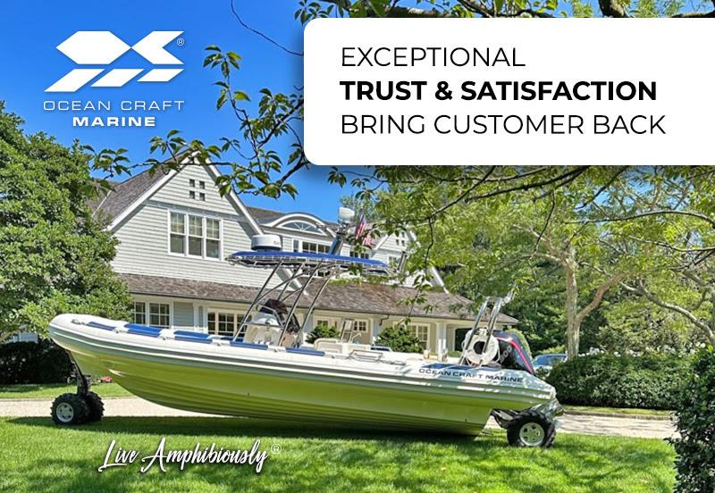AMP 300 Bonaire: The 9-Meter Amphibious Boat photo copyright Ocean Craft Marine taken at  and featuring the Power boat class