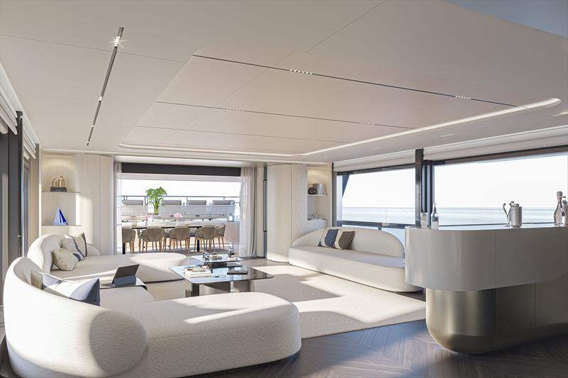 B120 - Lounge - photo © Bering Yachts
