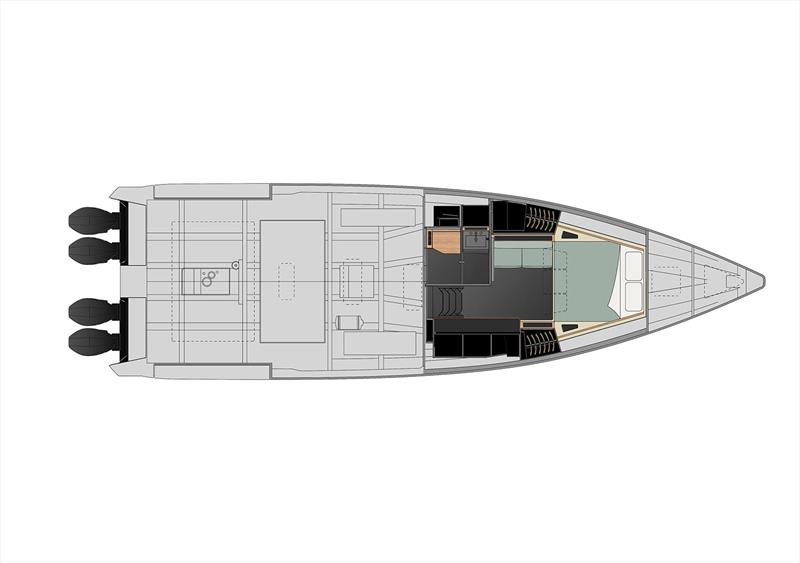 wallypower50X lower deck - photo © Wally Yachts