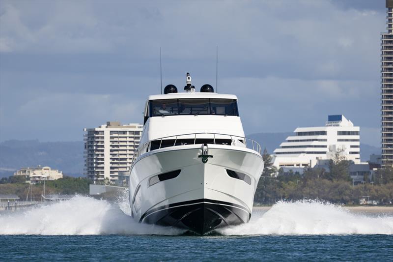 Coming to get you - Maritimo M75 photo copyright John Curnow taken at  and featuring the Power boat class