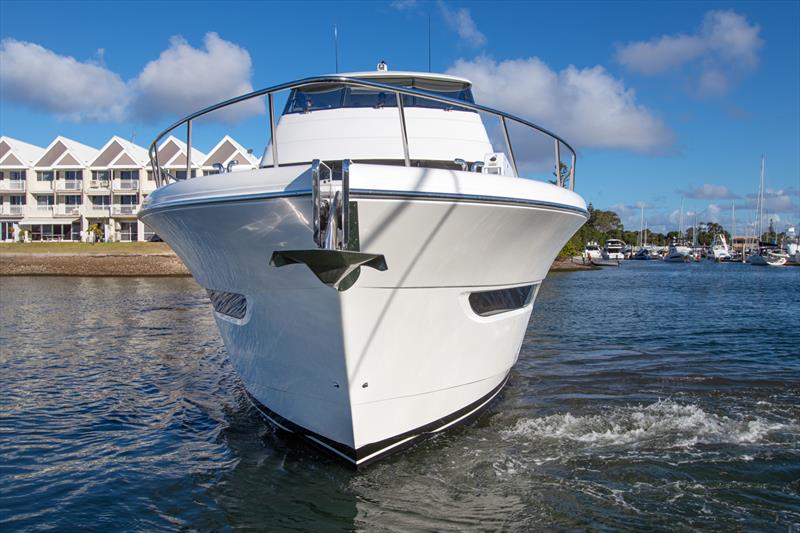 Side-Power thrusters are utterly brilliant on the Maritimo M75 photo copyright John Curnow taken at  and featuring the Power boat class