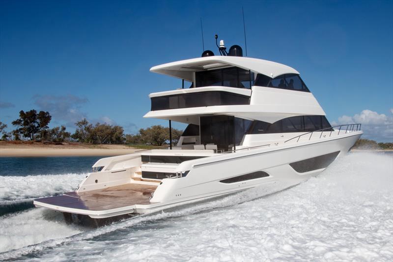 So much real estate - Maritimo M75 - photo © John Curnow