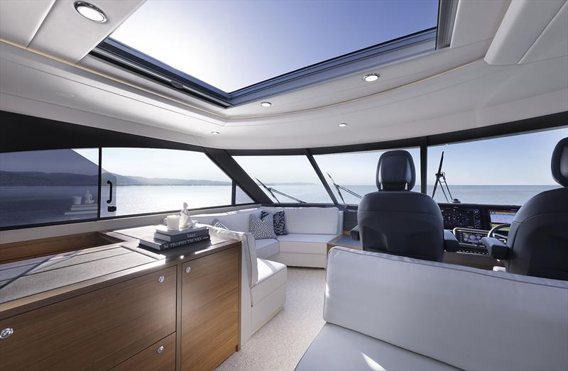 Bridge aboard the Maritimo M75 - photo © Maritimo