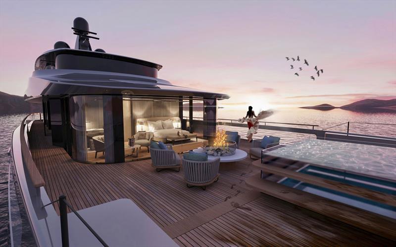 Superyacht T560 Apache - Owner Cabin photo copyright Tankoa Yachts taken at  and featuring the Power boat class