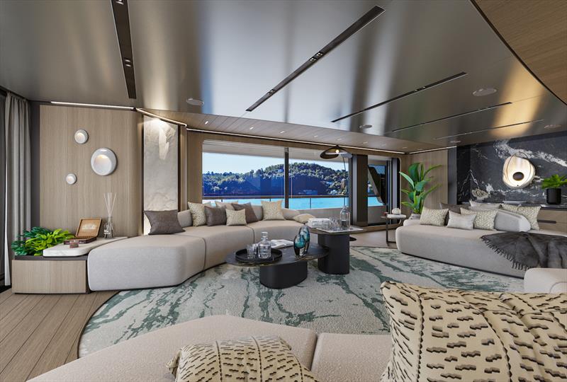 Sirena 42M superyacht - Main Saloon photo copyright Sirena Yachts taken at  and featuring the Power boat class