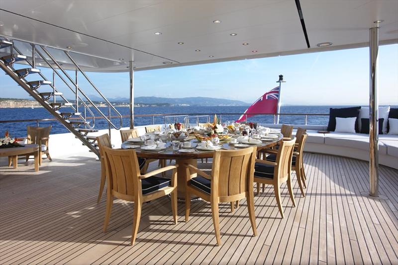73m Feadship superyacht Predator - Bridge deck aft photo copyright SuperYachtsMonaco taken at  and featuring the Power boat class