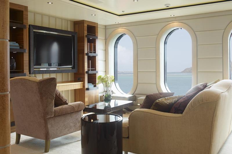 73m Feadship superyacht Predator - Owner's bedroom photo copyright SuperYachtsMonaco taken at  and featuring the Power boat class