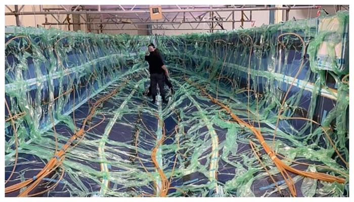 R41 - The hull of boat #2 during the resin infusion process - photo © Rustler Yacht