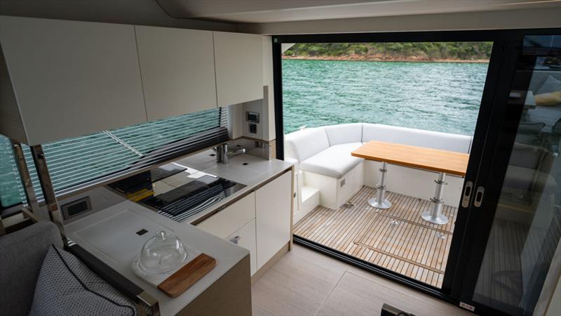 Prestige 460 Flybridge photo copyright The Multihull Group taken at  and featuring the Power boat class