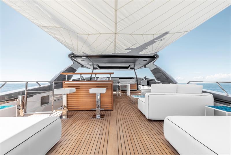 SL106A flying bridge photo copyright Ekka Yachts taken at  and featuring the Power boat class