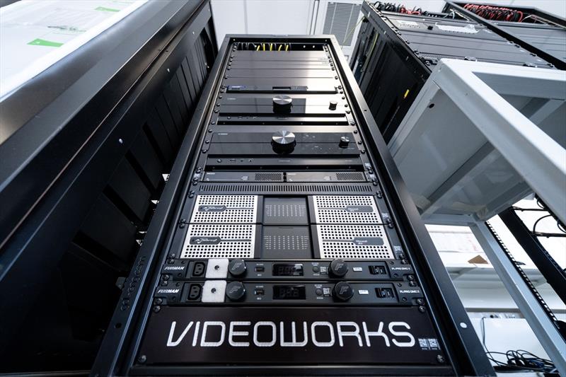 Videoworks equips full custom Hessen's striking new 67m Sparta photo copyright Videoworks taken at  and featuring the Power boat class