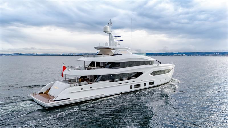 Conrad Shipyard celebrates C144s Extra Time - photo © Conrad Shipyard
