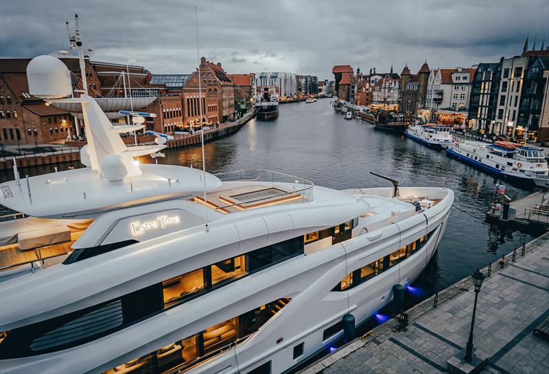 Conrad Shipyard celebrates C144s Extra Time - photo © Conrad Shipyard