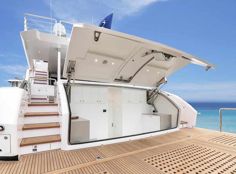 Horizon FD90 Hull 30 - Garage photo copyright Horizon Yachts taken at  and featuring the Power boat class