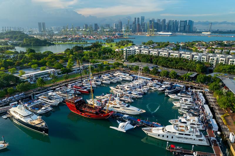 Singapore Yachting Festival 2024 dazzled over 11,500 attendees with a lineup of yacht premieres from around the globe, showcasing the industry's progress in innovation and design photo copyright ONE°15 Marina taken at  and featuring the Power boat class
