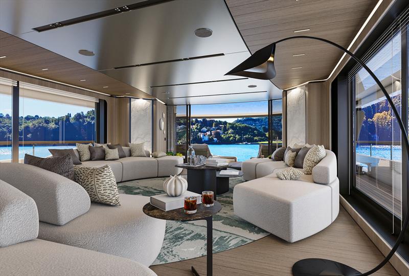 Sirena 42M superyacht - main saloon - photo © Sirena Yachts