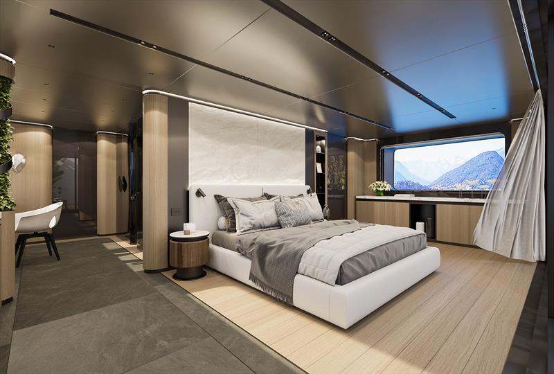 Sirena 42M superyacht - master cabin - photo © Sirena Yachts