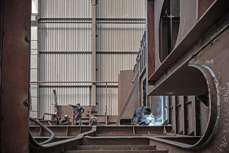 Sirena 42M superyacht construction - photo © Sirena Yachts