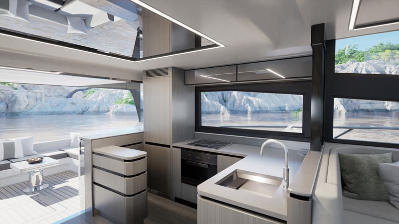 Pearl 63 Galley - photo © Pearl Yachts