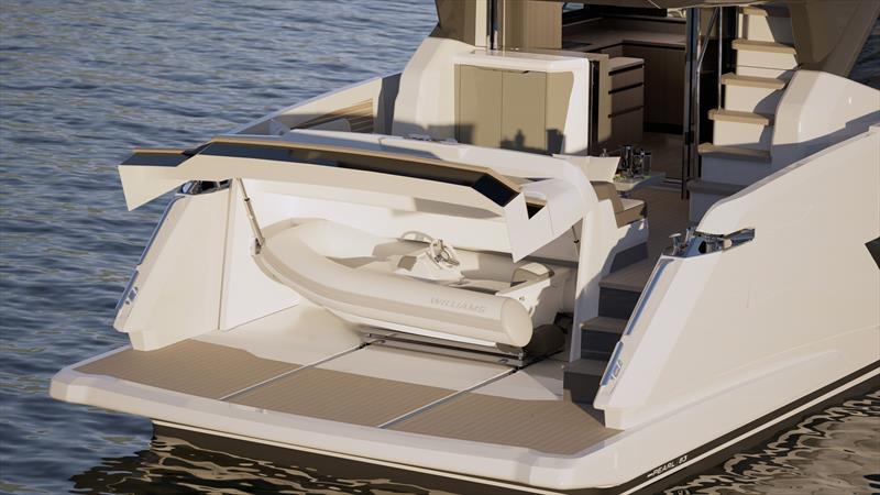 Pearl 63 William garage - photo © Pearl Yachts