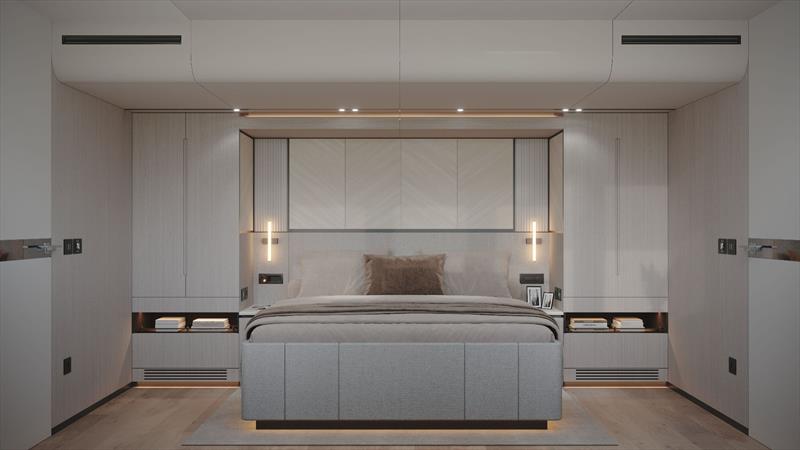 VisionF 101 - Guest cabin - photo © VisionF Yachts
