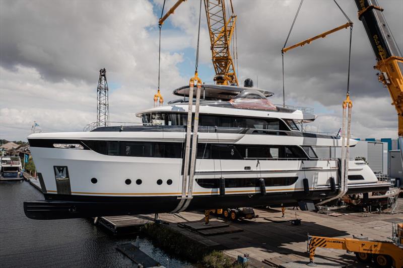 35m MY LALABE - photo © Van der Valk Shipyard