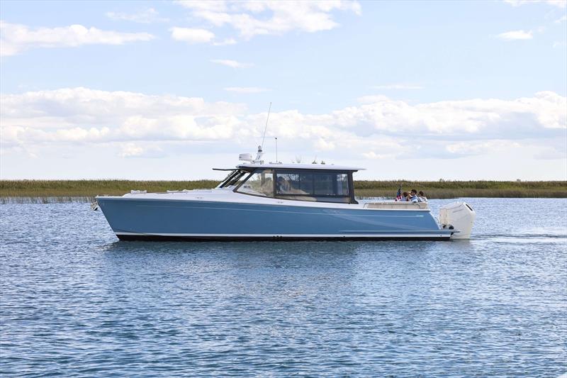 MJM Yachts is collaborating with Mr. Blu on the design of an MJM 47X for the European market photo copyright MJM Yachts taken at  and featuring the Power boat class