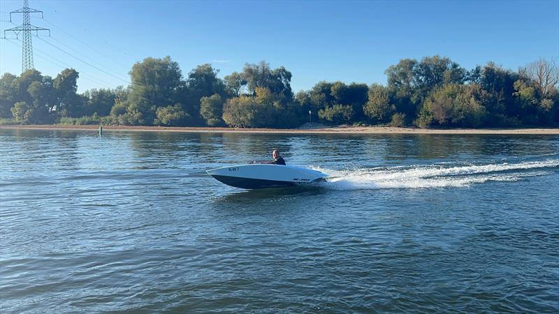 The Kaiser Jet in action photo copyright Molabo taken at  and featuring the Power boat class