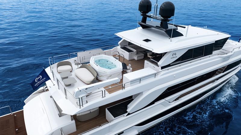 Horizon FD100 Hull 15 Exterior photo copyright Horizon Yachts  taken at  and featuring the Power boat class