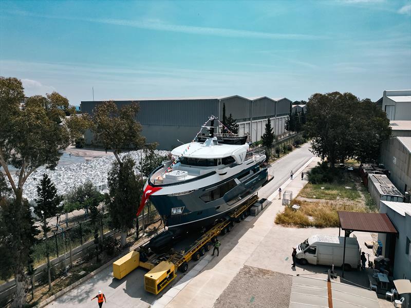 M/Y V Hits the Water: First Kando 85 Launched by AvA Yachts - photo © AvA Yachts