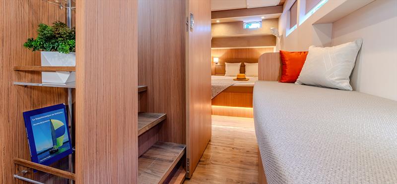 Cora 48 catamaran - Bedroom photo copyright Multihull Solutions taken at  and featuring the Power Cat class