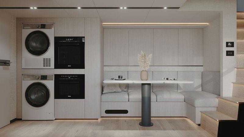 VisionF 101 - Galley - photo © VisionF Yachts