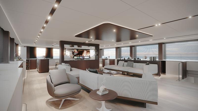 VisionF 101 - Saloon - photo © VisionF Yachts