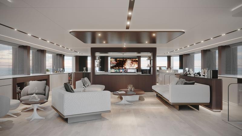 VisionF 101 - Saloon - photo © VisionF Yachts