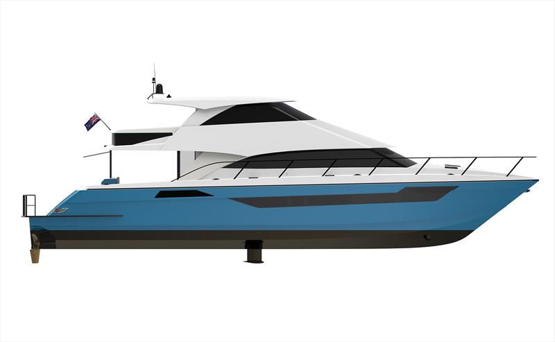 The Sprint 20S is available as an enclosed bridge, as well. Note PFX foil same depth as rudders - photo © Valder Yachts