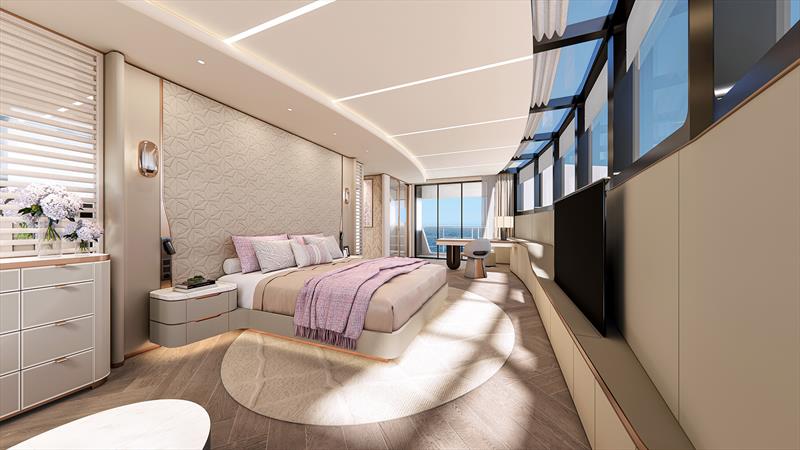 CLC115 - owner suite - photo © CL Yachts