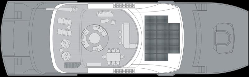CLC115 - Sun deck photo copyright CL Yachts taken at  and featuring the Power Cat class
