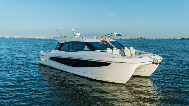 Exterior 42 Coupe photo copyright Aquila Power Catamarans taken at  and featuring the Power Cat class