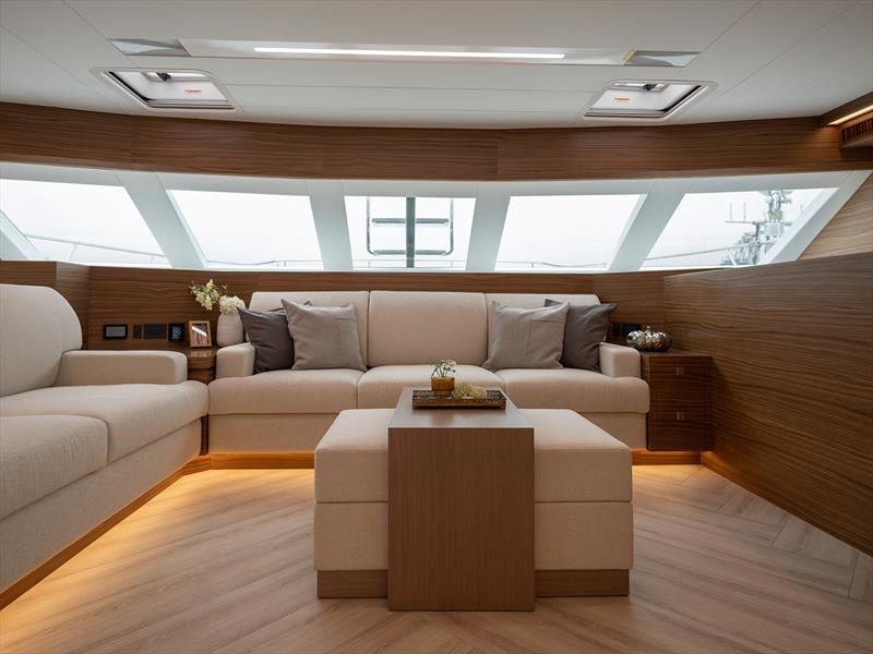 Horizon PC60 Hull 36 Salon photo copyright Horizon Yachts  taken at  and featuring the Power Cat class